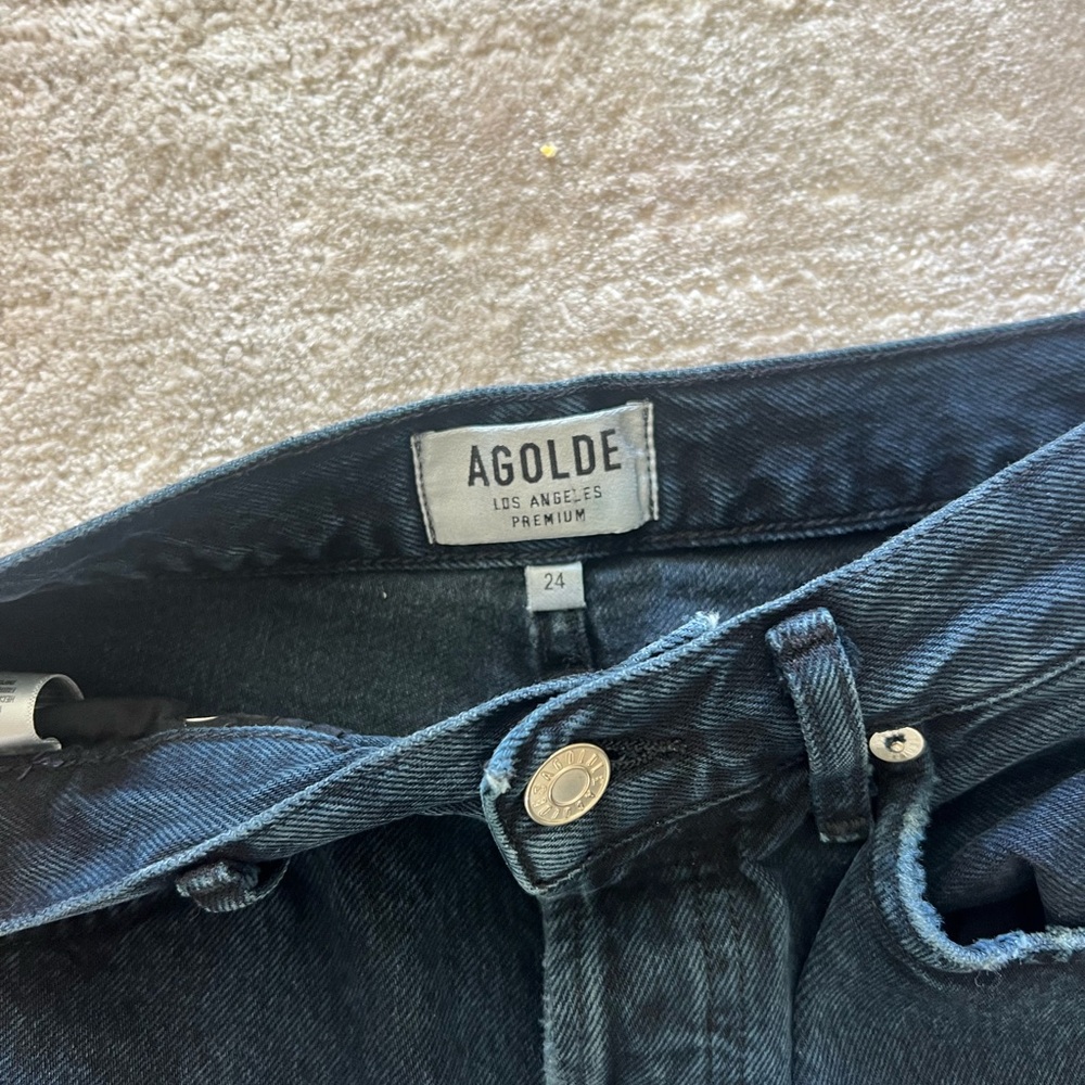 Agolde High Rise Ripped Jeans - Picture 7 of 8